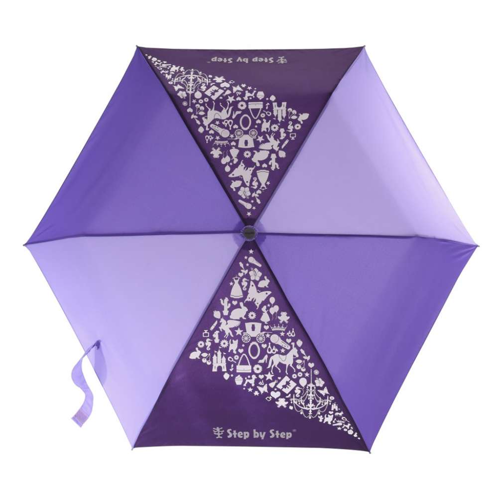 Levně Dětský skládací deštník s magickým efektem, Purple