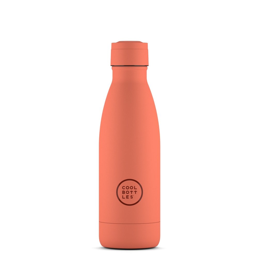 Levně Nerezová termolahev COOL BOTTLES Pastel Coral třívrstvá 350 ml