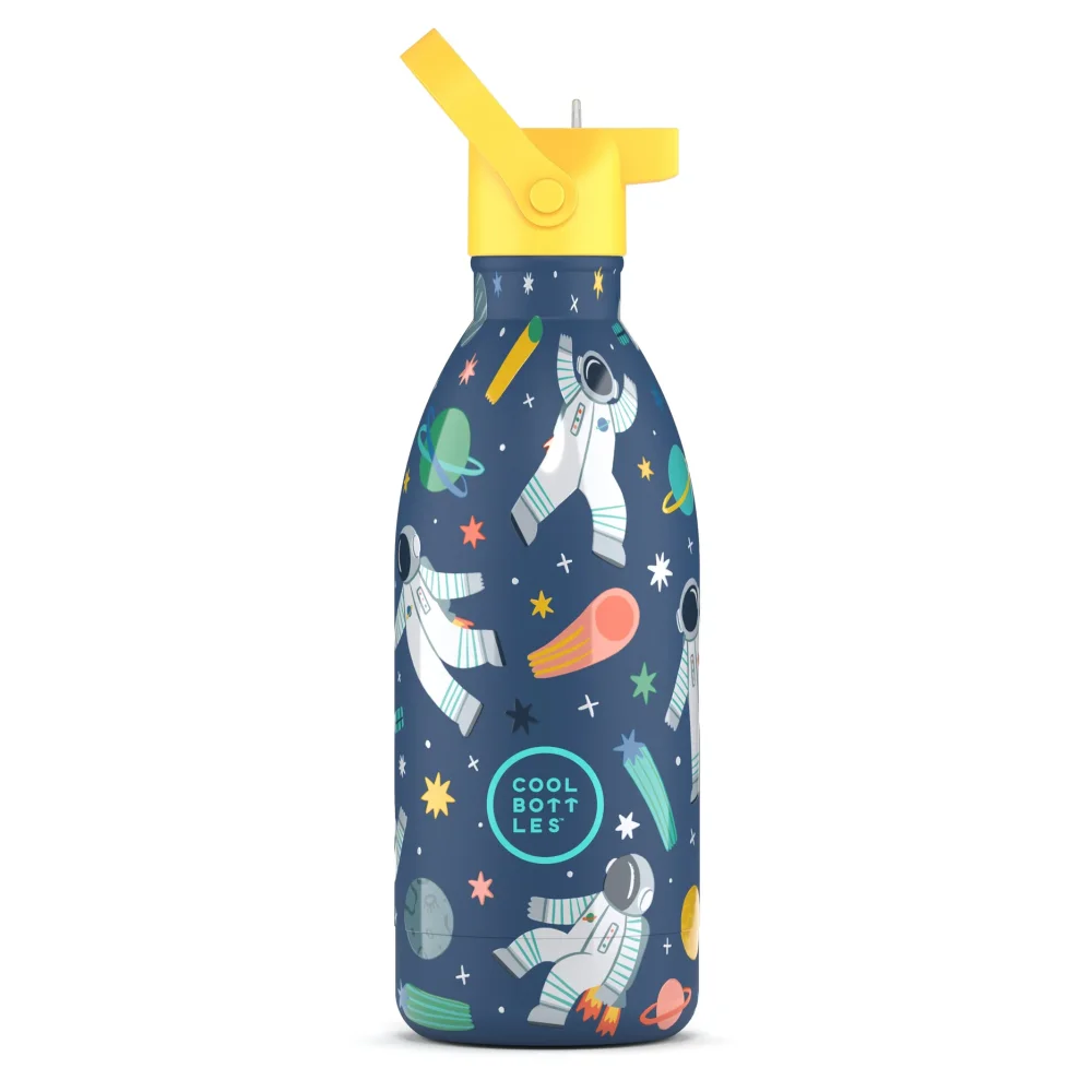 Levně Dětská nerezová termolahev COOL BOTTLES Kids Galactic Ride třívrstvá 500 ml 3D
