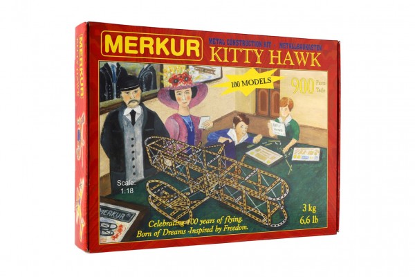 Levně Stavebnice Merkur Kitty Hawk, 900 dílů, 100 modelů