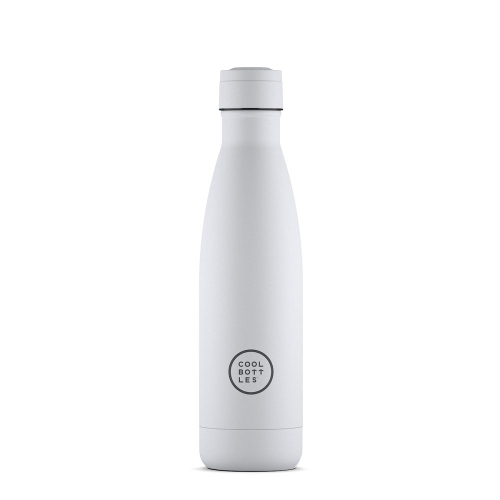 Levně Nerezová termolahev COOL BOTTLES Mono White třívrstvá 500 ml