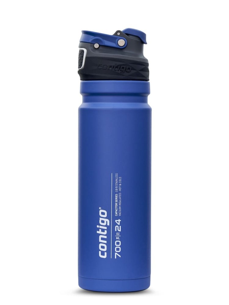 Levně Nerezová termoláhev na pití CONTIGO Autoseal TS Free Flow 720 ml Modrá