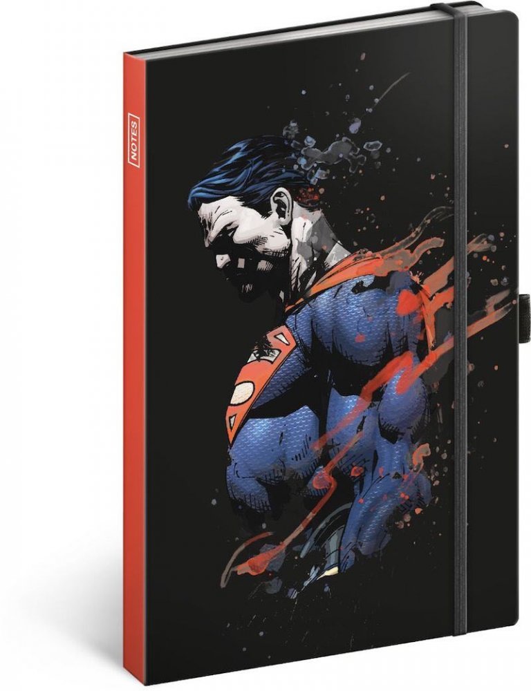 Levně Notes Superman, linkovaný, 13 × 21 cm