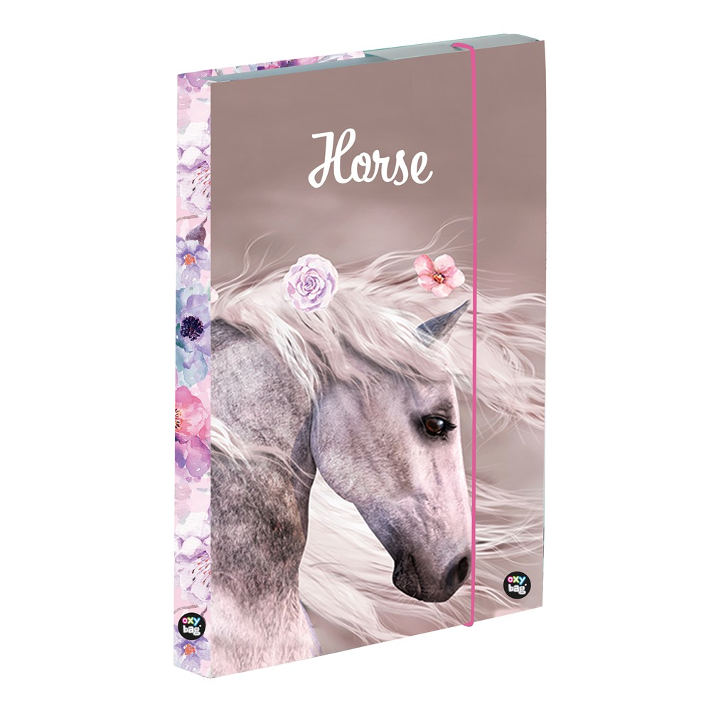 Levně Box na sešity A5 Jumbo kůň romantic