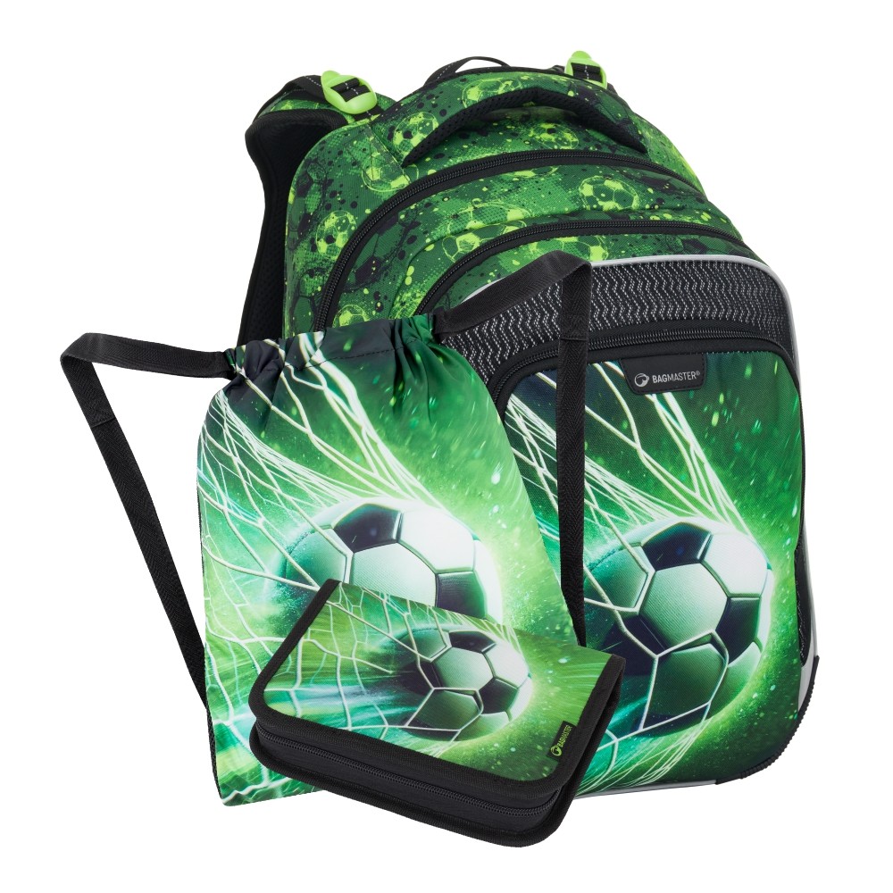 Levně Bagmaster LUMI 25 B malý školní set pro prvňáčky – fotbal
